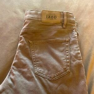 Izod Mens Grey comfort stretch, straight leg jeans